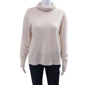 M. Patmos Women Pullover Turtleneck Beige Long Sleeve Size S